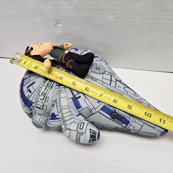 Disney Star Wars Han Solo Chewbacca Plush Millennium Falcon Stuffed Figure Doll - Picture 9 of 10
